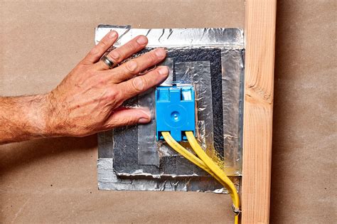 caulking around electrical boxes